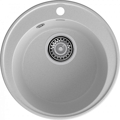 GranFest QUARZ (ECO-08) Мойка чаша D=480мм (серый) 400_400_2894093